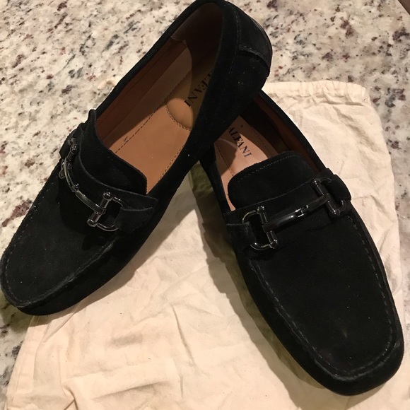 Alfani Other - Men’s black suede moccasin / loafer
